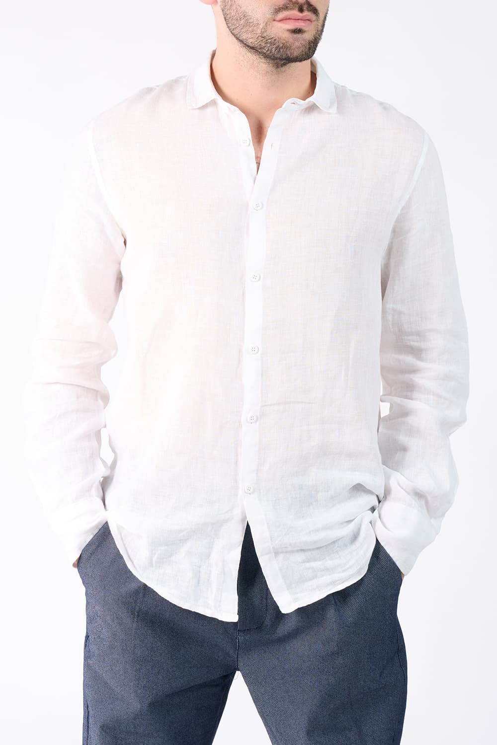 Camicia Uomo Lino