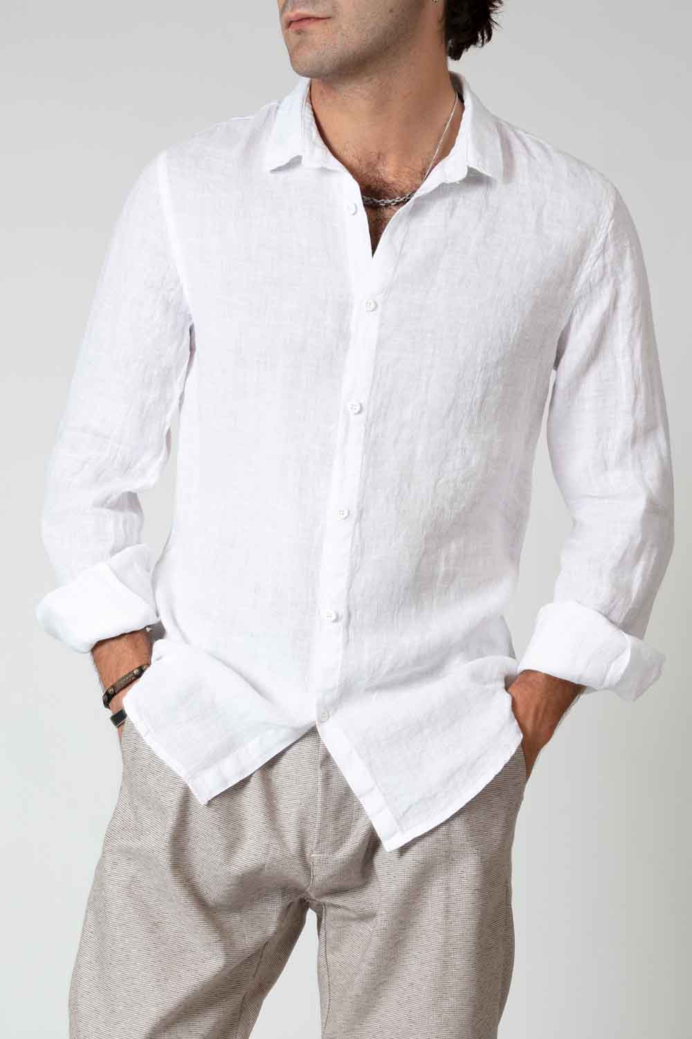 Camicia Uomo Lino - Barone Firenze