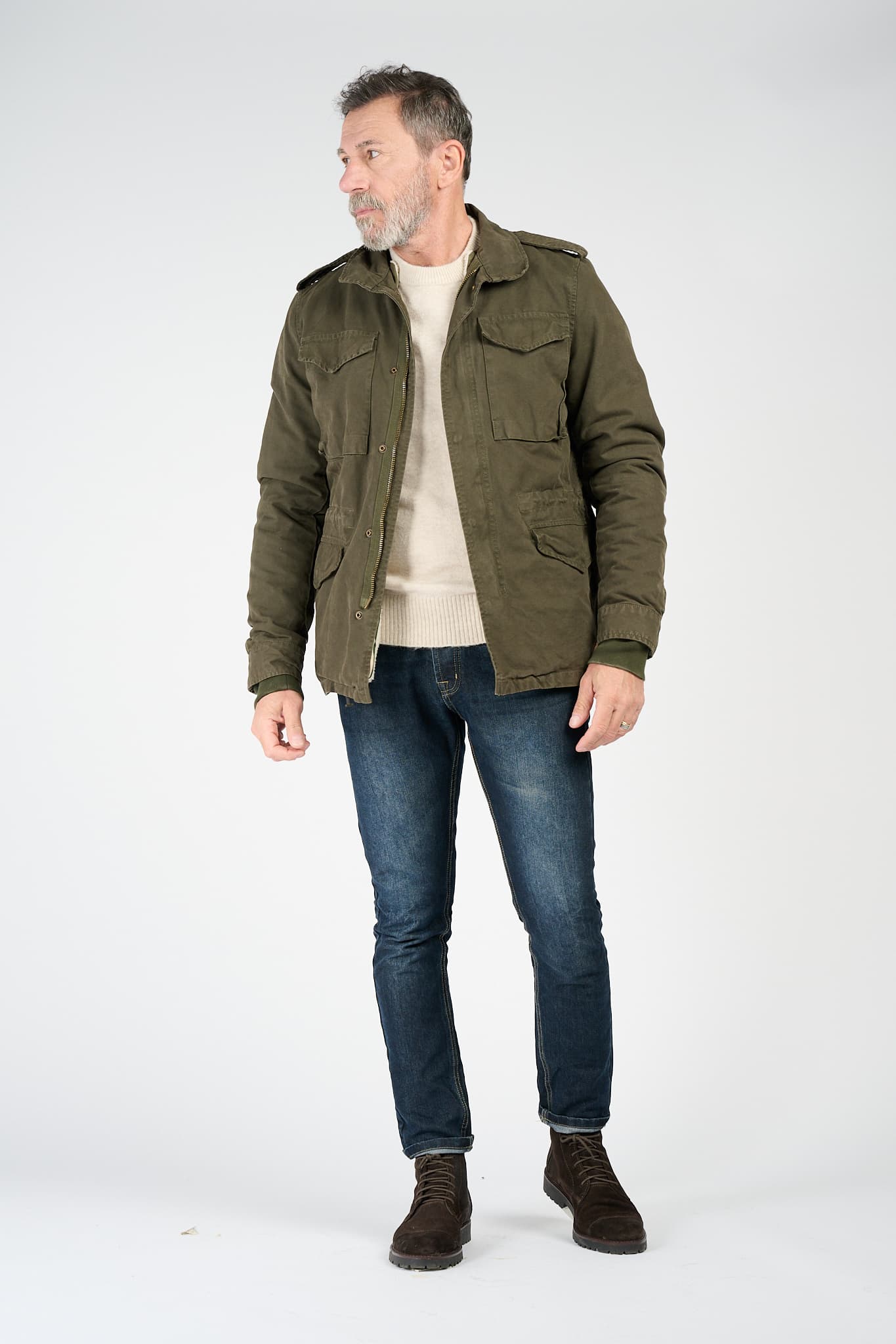 Parka Uomo Sahariana Eco-montone - Barone Firenze