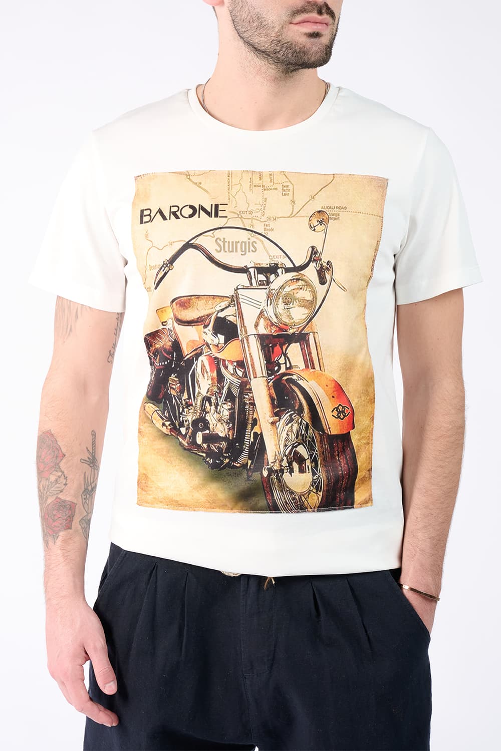 T-Shirt Uomo Stampa Harley | Barone Firenze