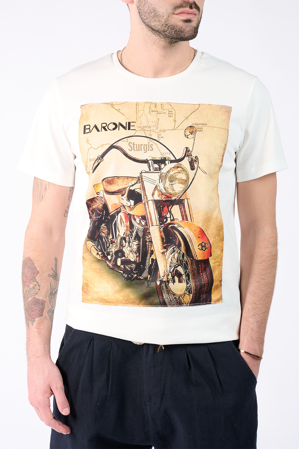 T-Shirt Uomo Stampa Harley - Barone Firenze