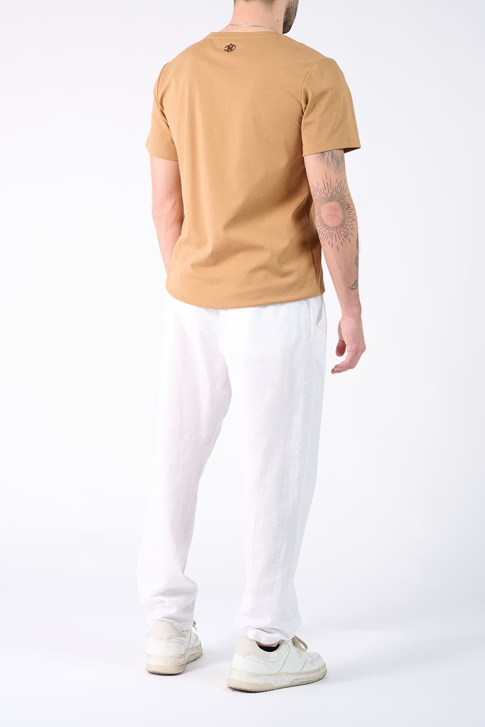 T-shirt Barone Ricamo Back New e Pantaloni Lino - Barone Firenze