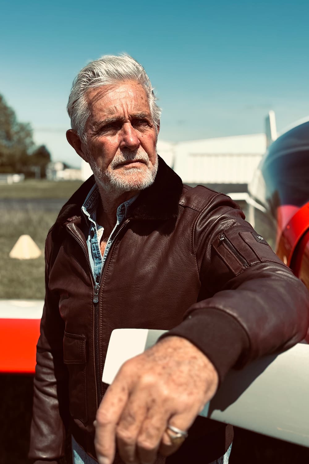 Giacca Aviatore Uomo Pelle