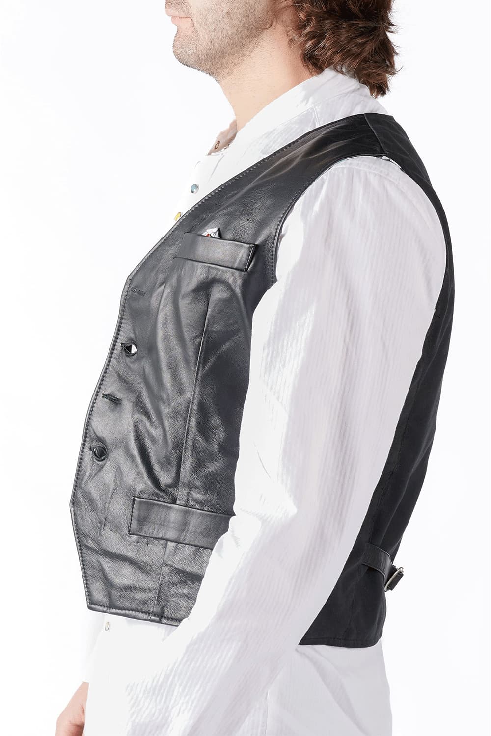 Gilet Marco uomo 100% vera pelle Made in Italy - Barone Firenze