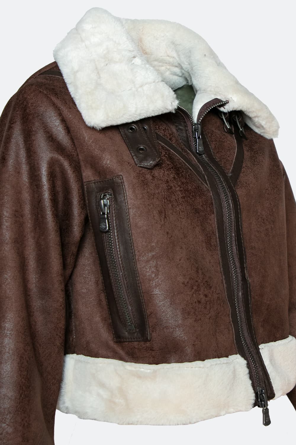 Ginevra Shearling Style giacca donna Made in Italy - Barone Firenze