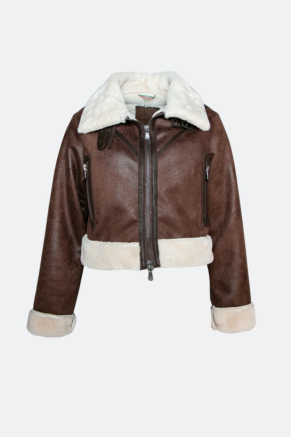 Ginevra Shearling Style giacca donna Made in Italy - Barone Firenze