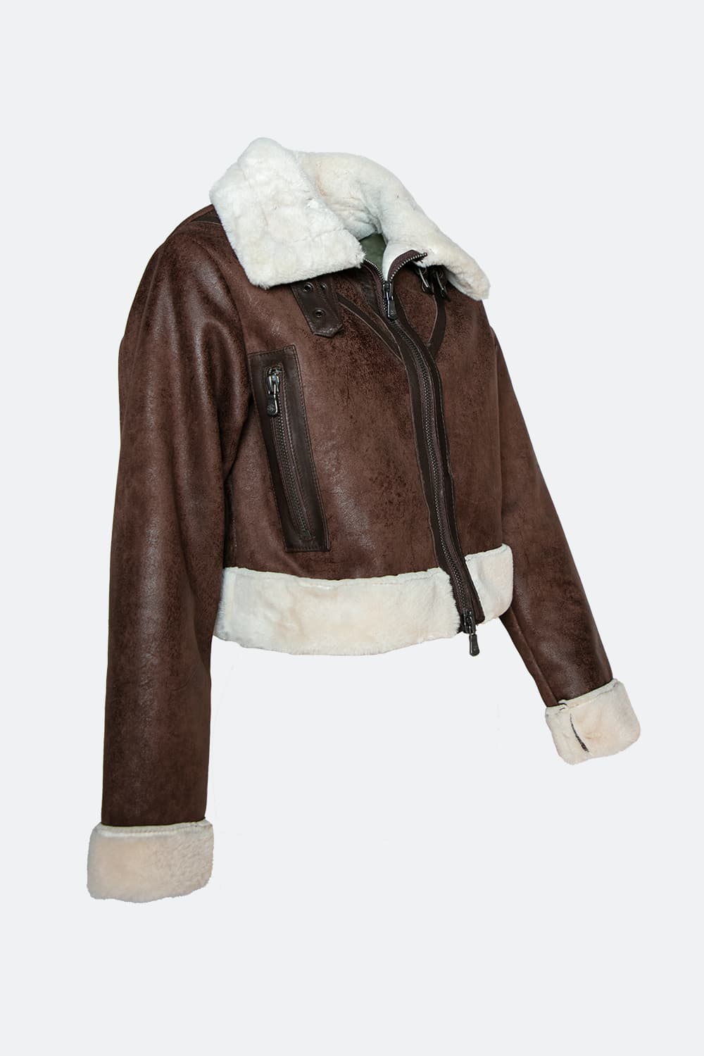 Ginevra Shearling Style giacca donna Made in Italy - Barone Firenze