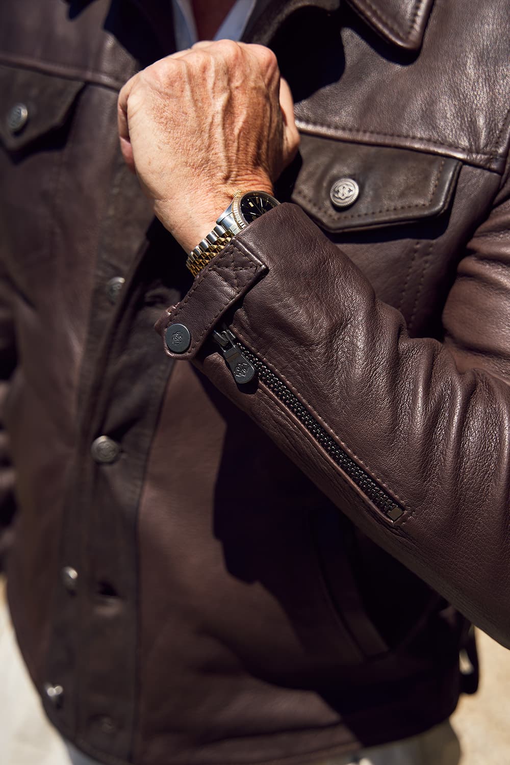 Leo Vegetale giacca uomo 100% vera pelle Made in Italy - Barone Firenze