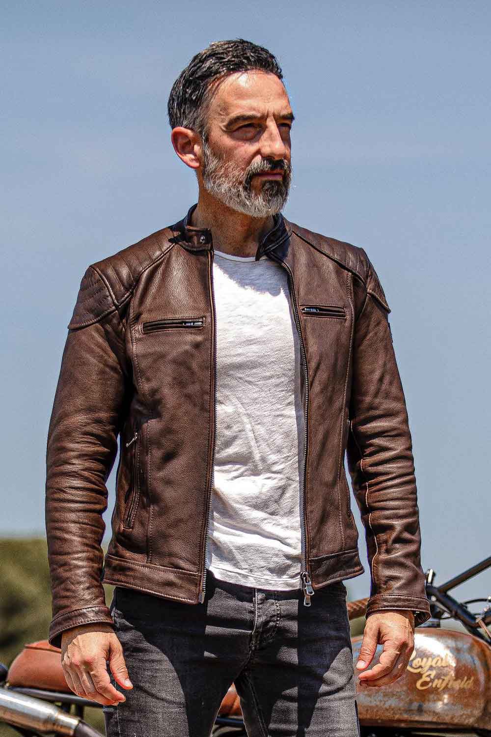MEN'S JACKETS | LEATHER JACKET MAN 100% MADE IN ITALY | BARON FLORENCE