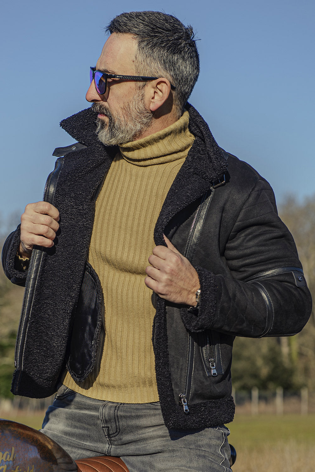 Giacca maniche hotsell in pelle uomo